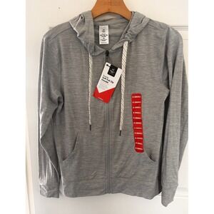 Member's Mark Women's Long Sleeve Full Zip Hoodie‎ Gray XS New! Stretch Soft
